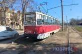 In Mykolaiv, a Volkswagen failed to yield to a tram (photo).