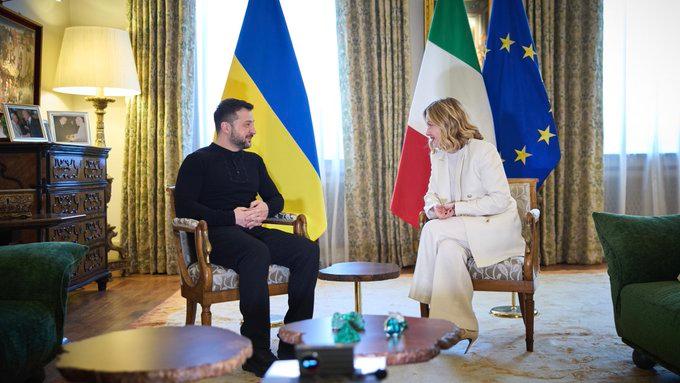 Zelensky and Meloni discussed collaborative efforts to achieve a just peace and bring an end to the war.